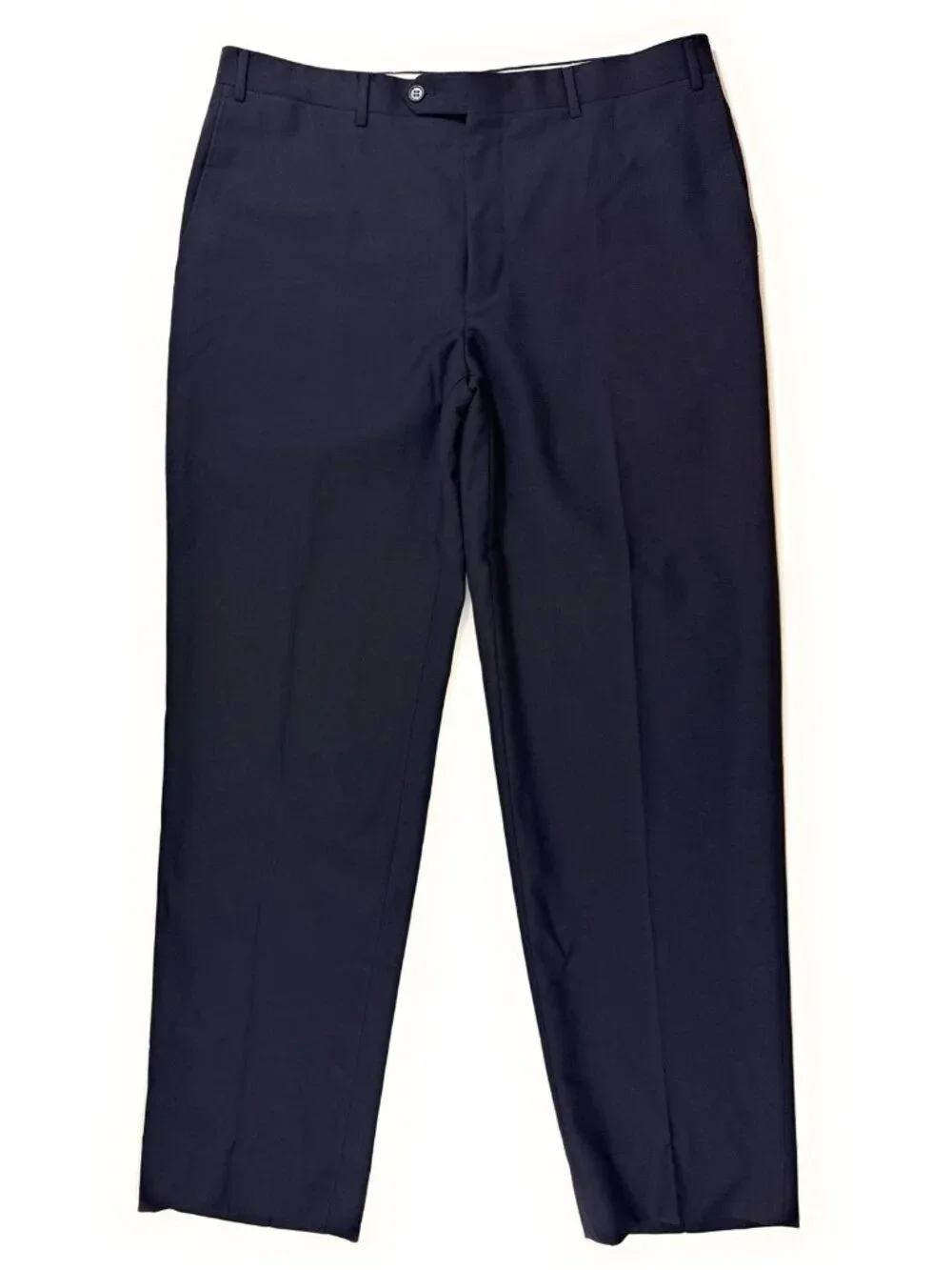 Canali 1934 Mens Wool Dress Pants Size 36x31 Italian Luxury Trousers Navy